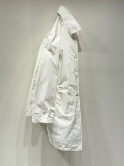 Polyester and Compact Nylon Raincoat - White - DUNE + SALT