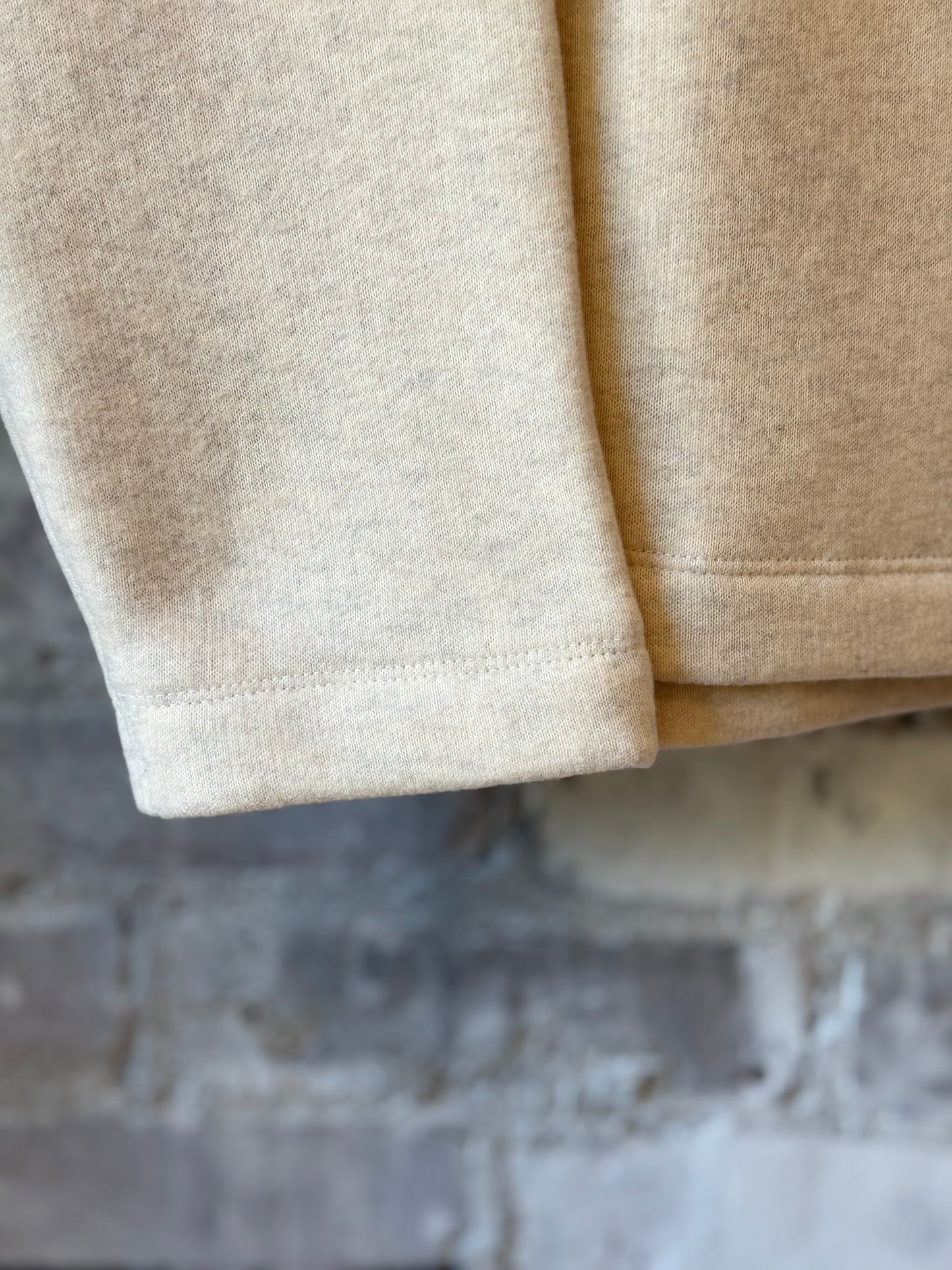 V::Room Cotton Tencel Brushed Fleece Oversized LS Turtleneck - Oatmeal Light Gray