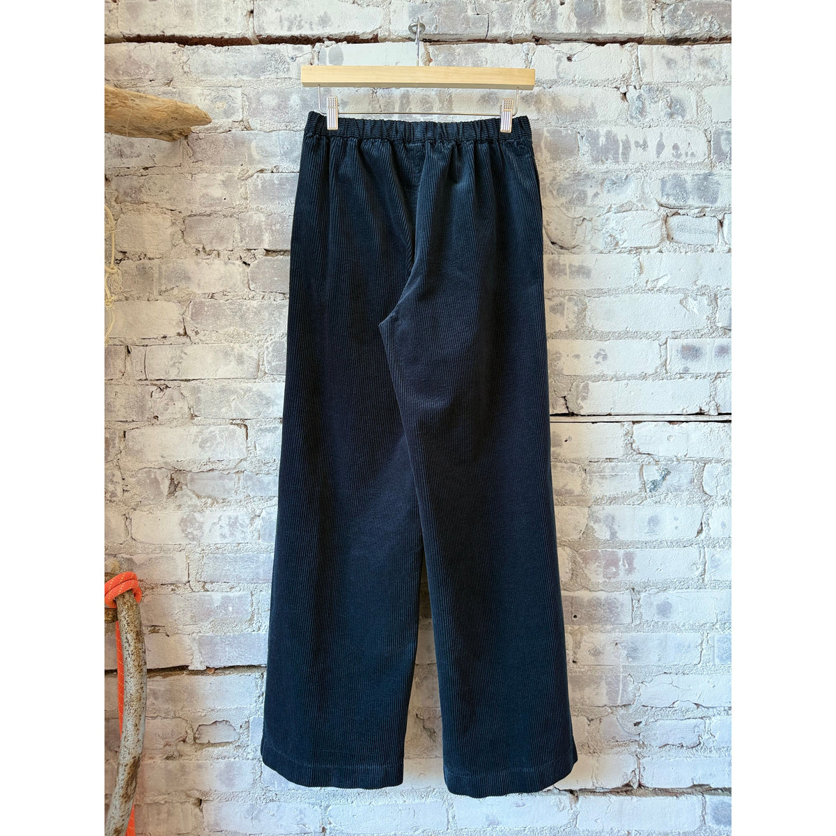 Aspesi Wide Corduroy Trousers - Navy Black