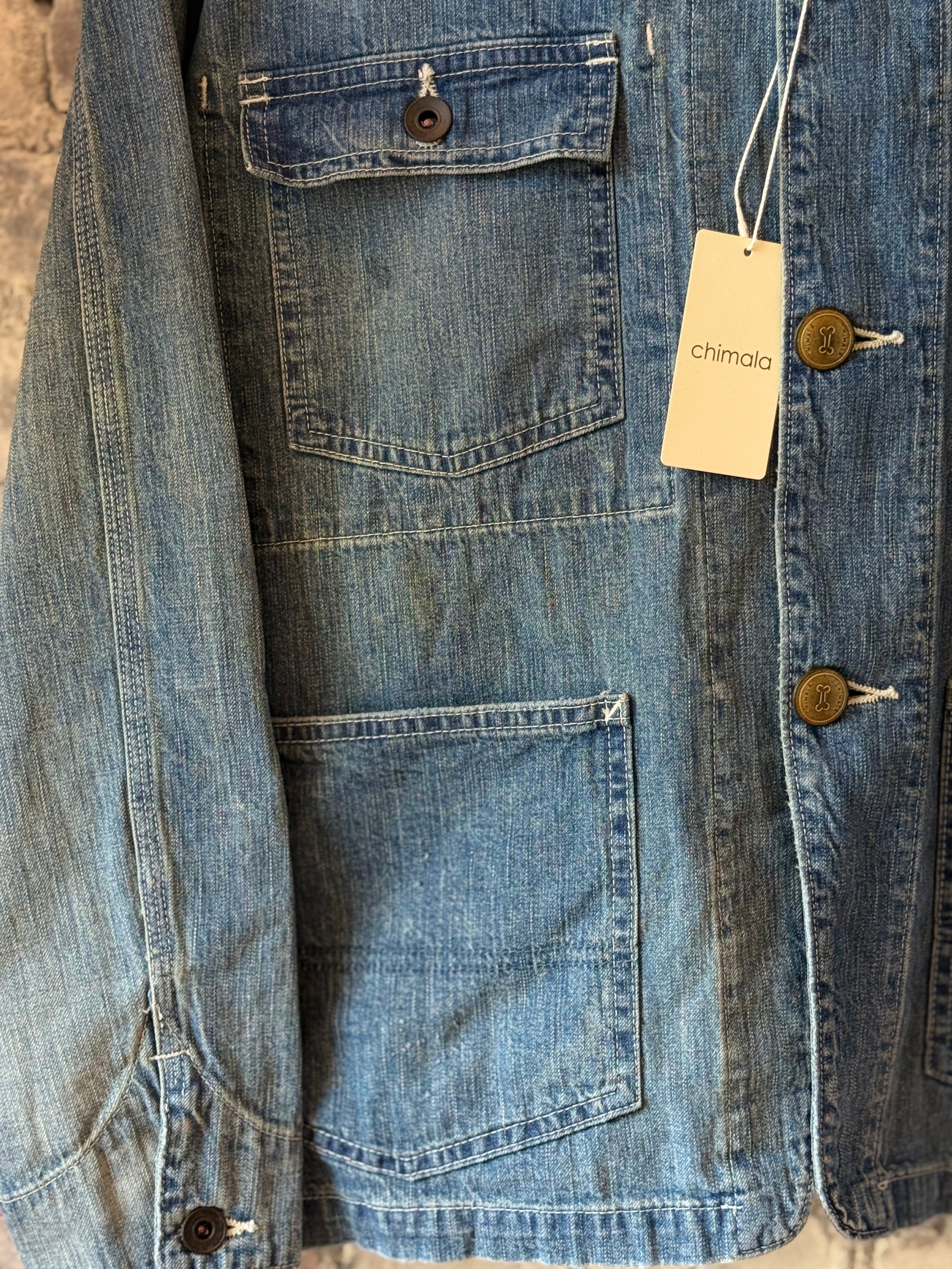 Unisex 11oz Selvedge Denim Short Chore Jacket - DUNE + SALT