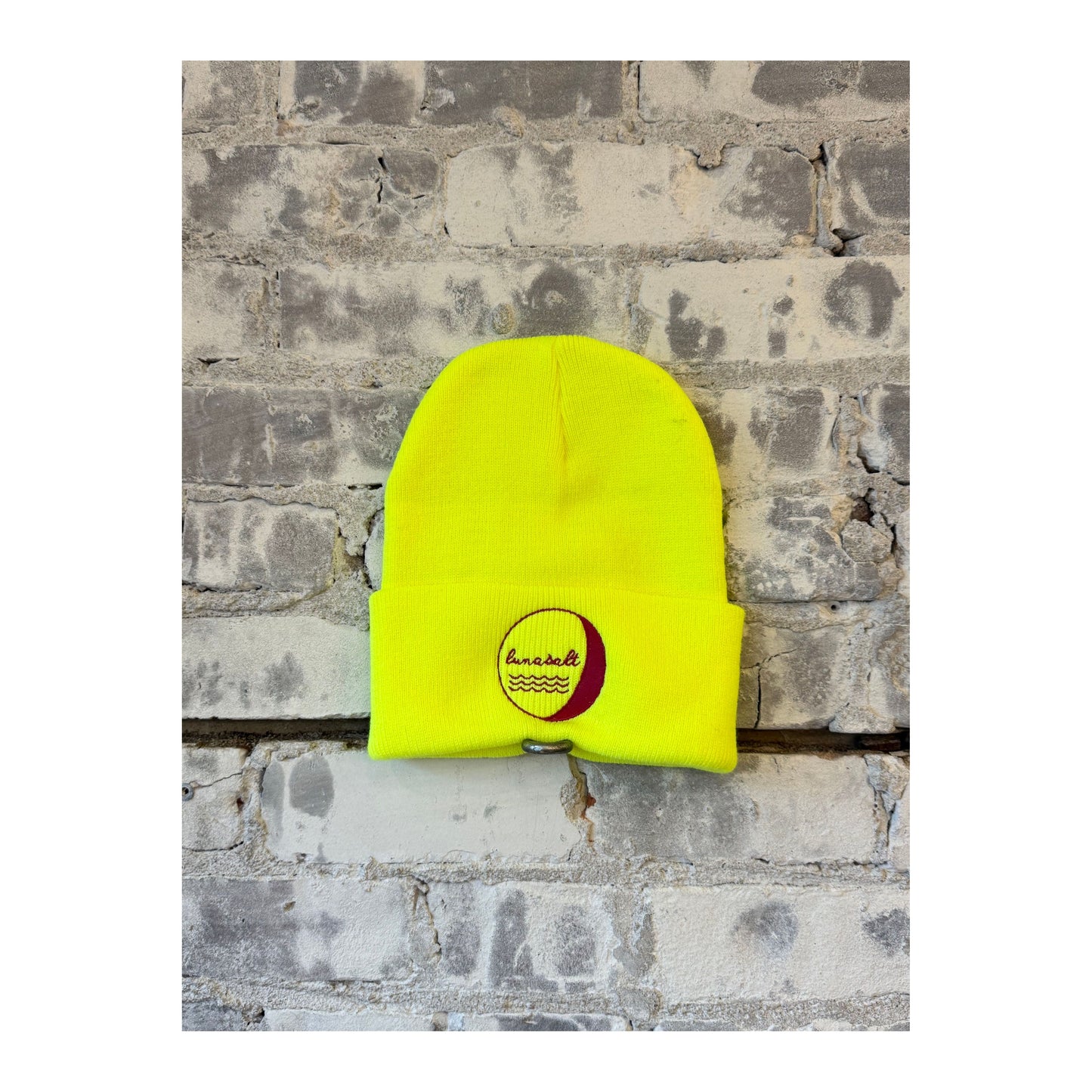 LunaSalt Branded Beanie - Neon Yellow - DUNE + SALT