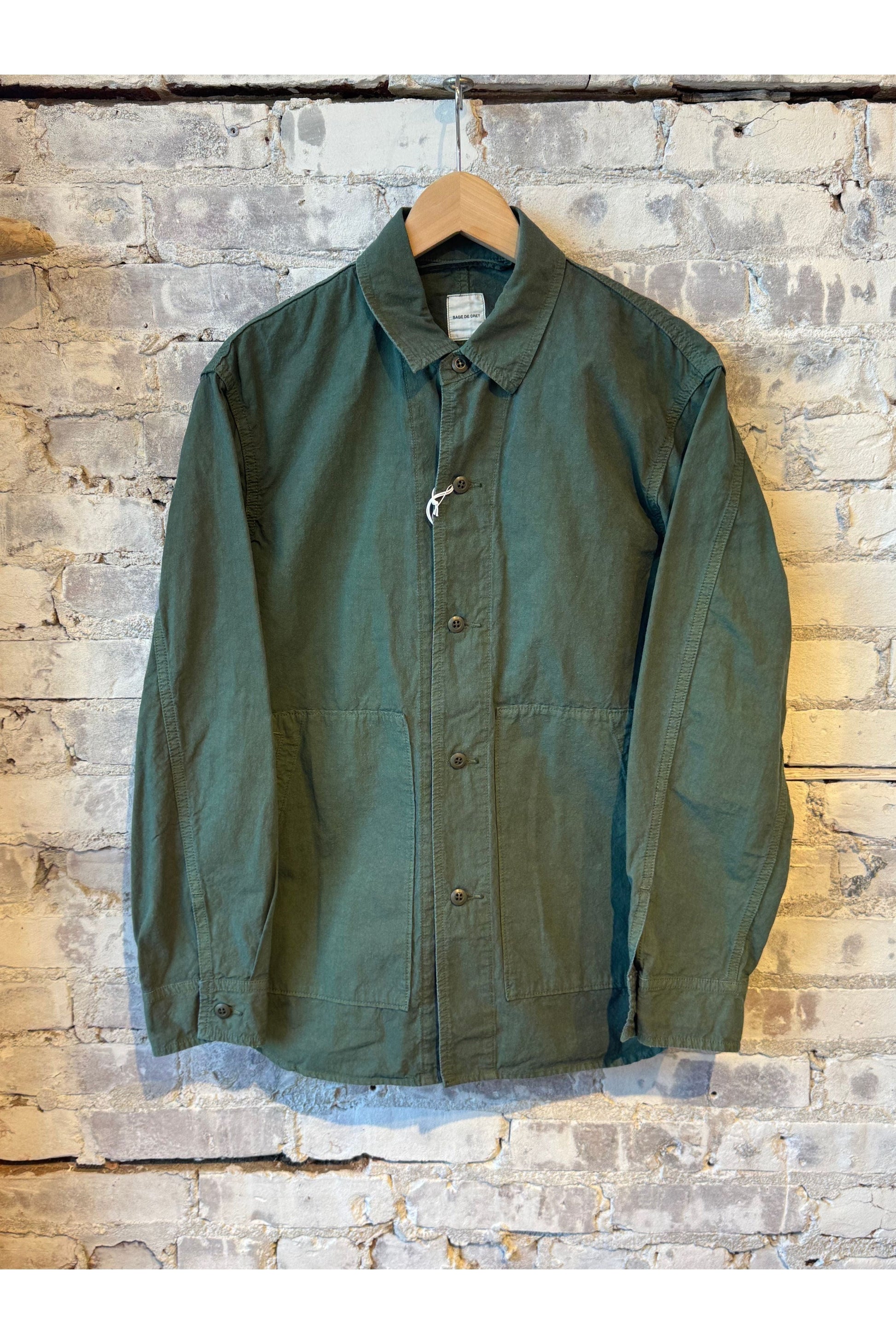 High Density CO/HEMP Shirt Jacket - Olive - DUNE + SALT