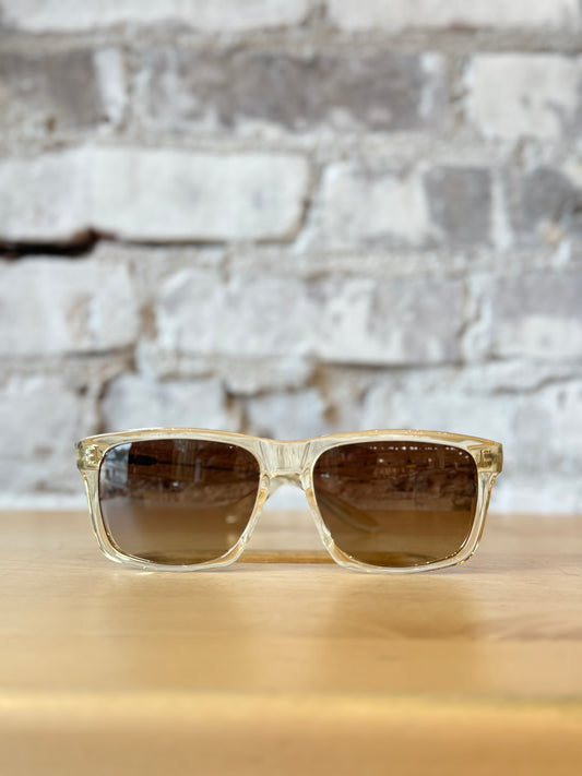 Walker Sunglasses - Champagne / Old English Polarized - DUNE + SALT