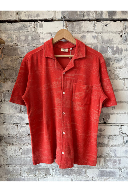 Bouclette Knit Polo - Terracotta - DUNE + SALT