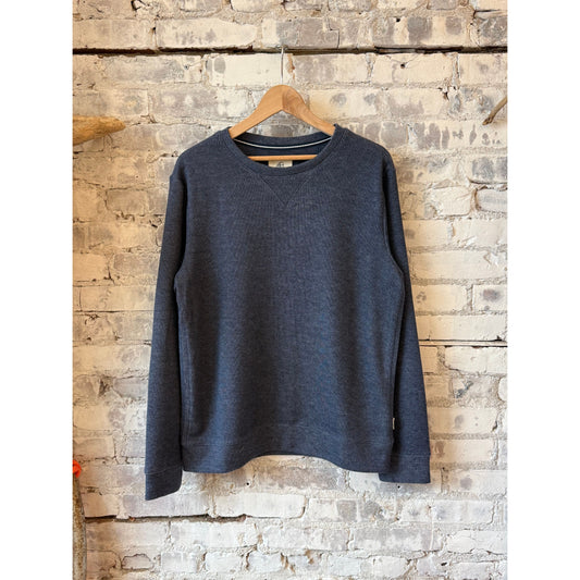 Surfside Supply Butch Cashmist Crewneck - Navy Heather Dark Slate Gray