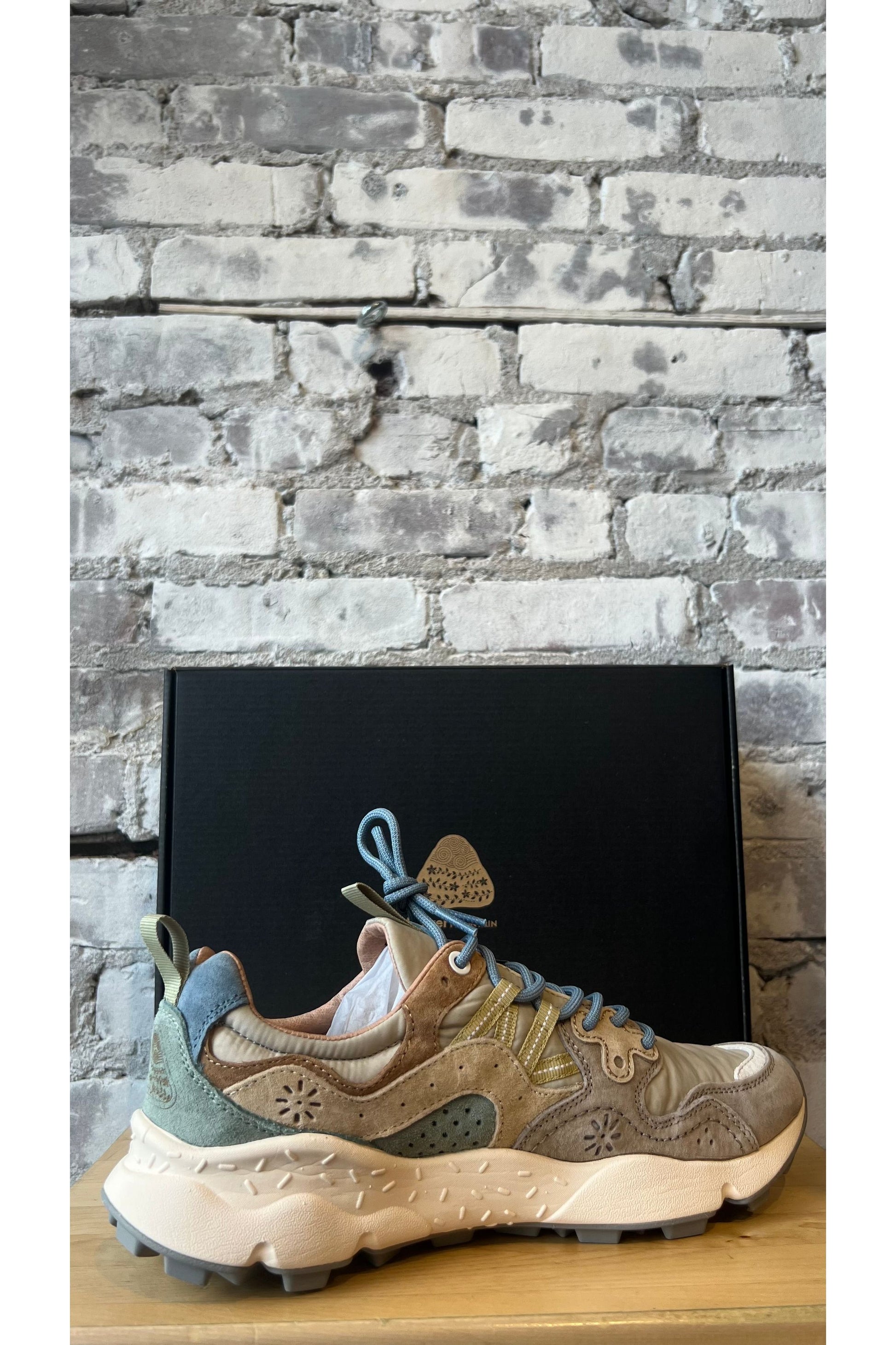 Yamano 3 Eco Suede/Nylon Sneaker - Taupe/Light Beige - DUNE + SALT