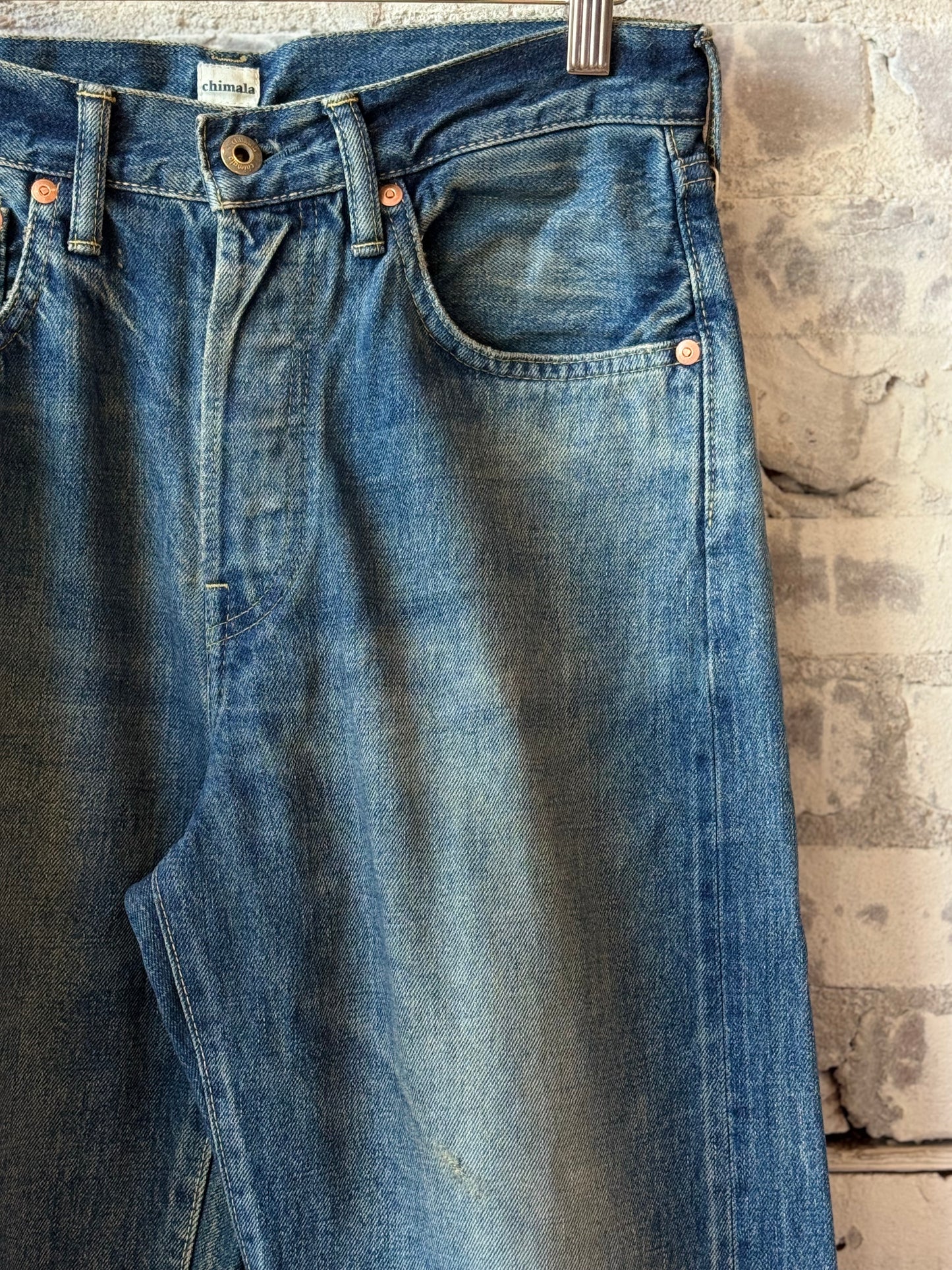 Unisex 13.5oz Selvedge Denim Straight Cut - Dark Engineer - DUNE + SALT