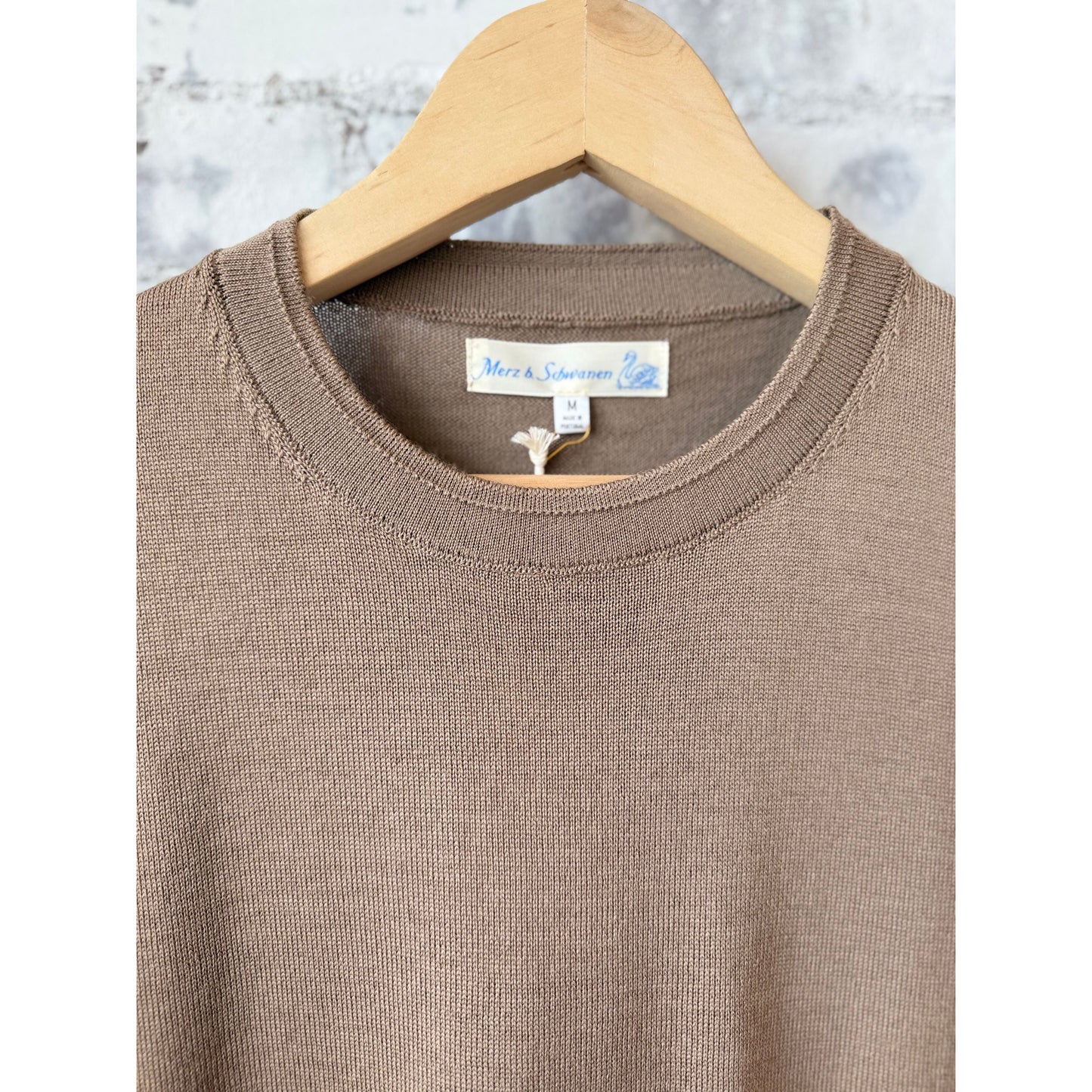 Refined Knitted Merino Wool T-Shirt - Shore Sand - DUNE + SALT