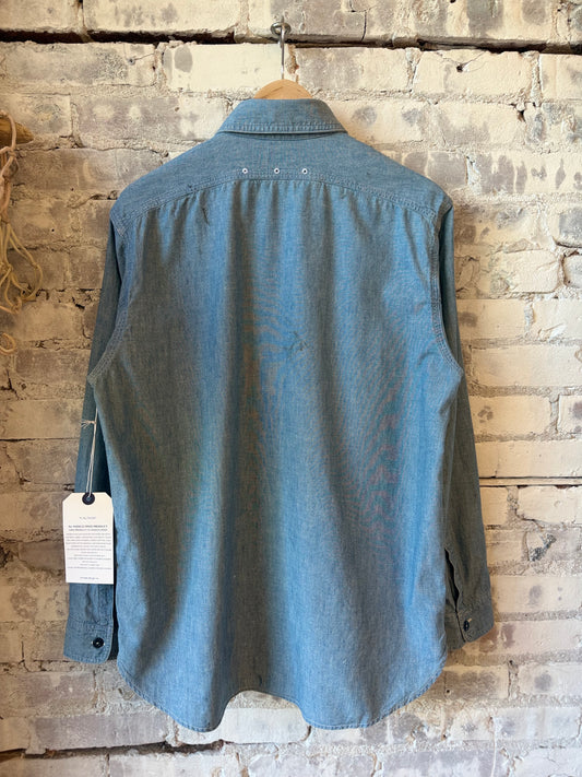 Unisex 5oz Vintage Chambray Work Shirt - DUNE + SALT