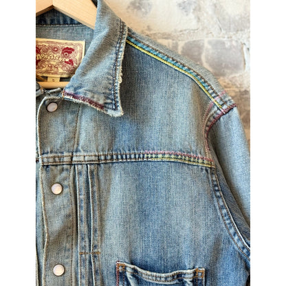 MONOSTERO The Caravan Trucker - Light Wash Dim Gray