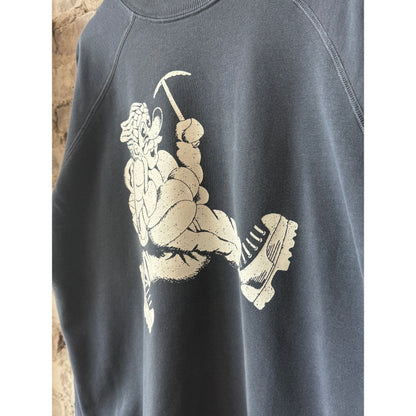 Wayne Raglan Sleeve Sweatshirt - Blue Corn - DUNE + SALT