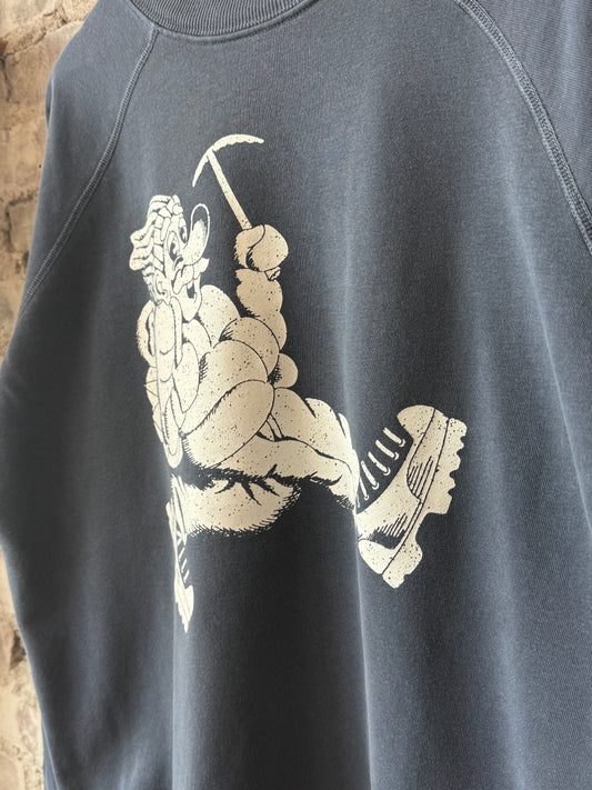 Wayne Raglan Sleeve Sweatshirt - Blue Corn - DUNE + SALT