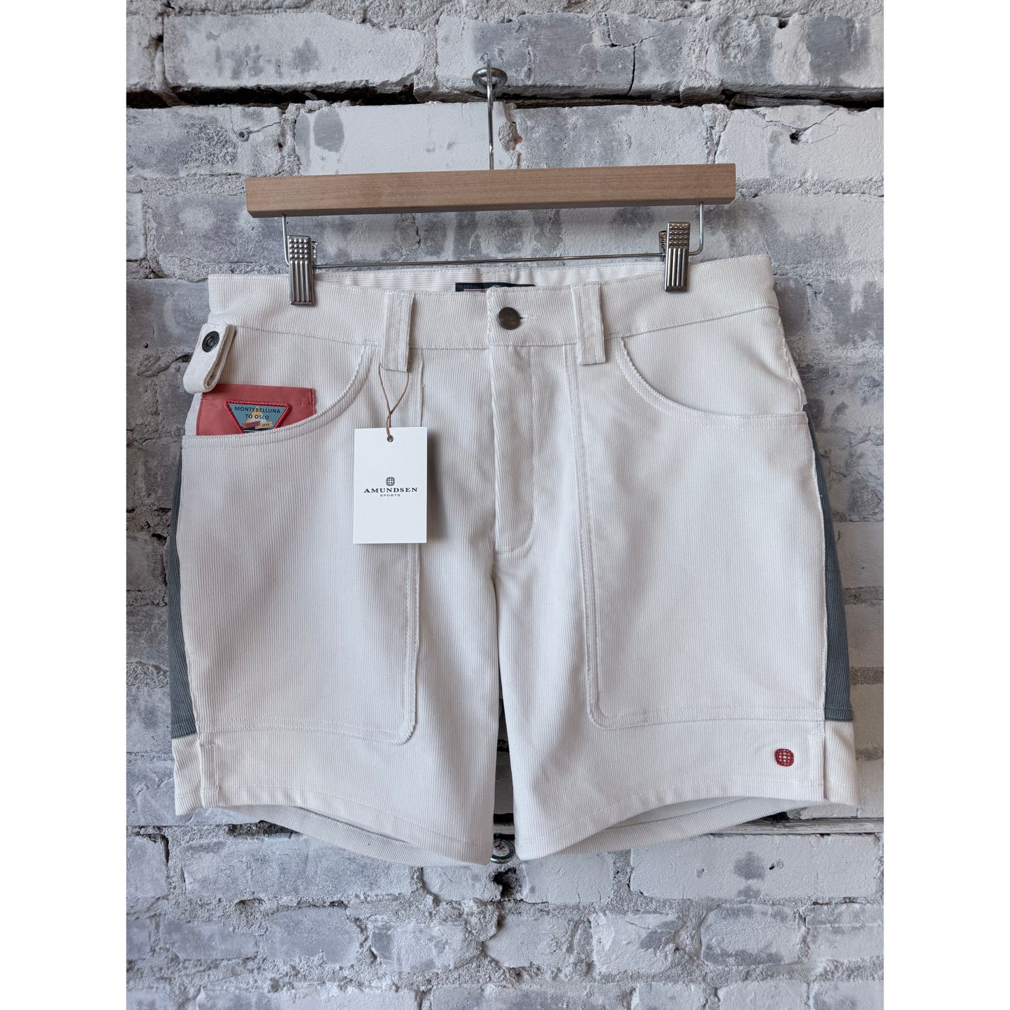 7Incher Concord Shorts - Natural/Stormy Blue - DUNE + SALT