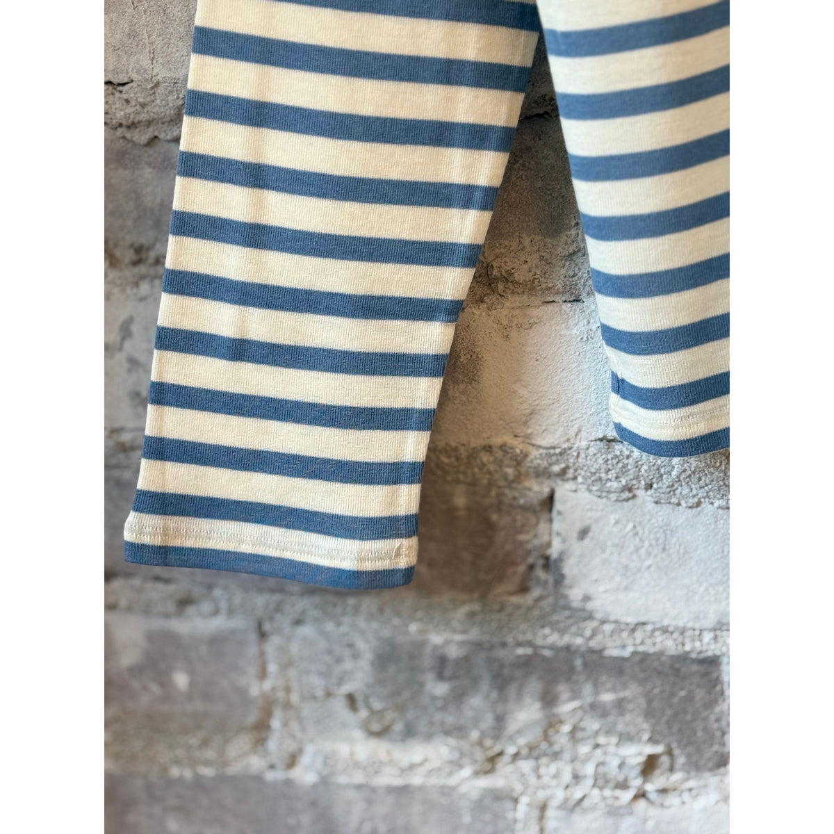 Closed Women's Striped Longsleeve – Stone Blue Light Slate Gray