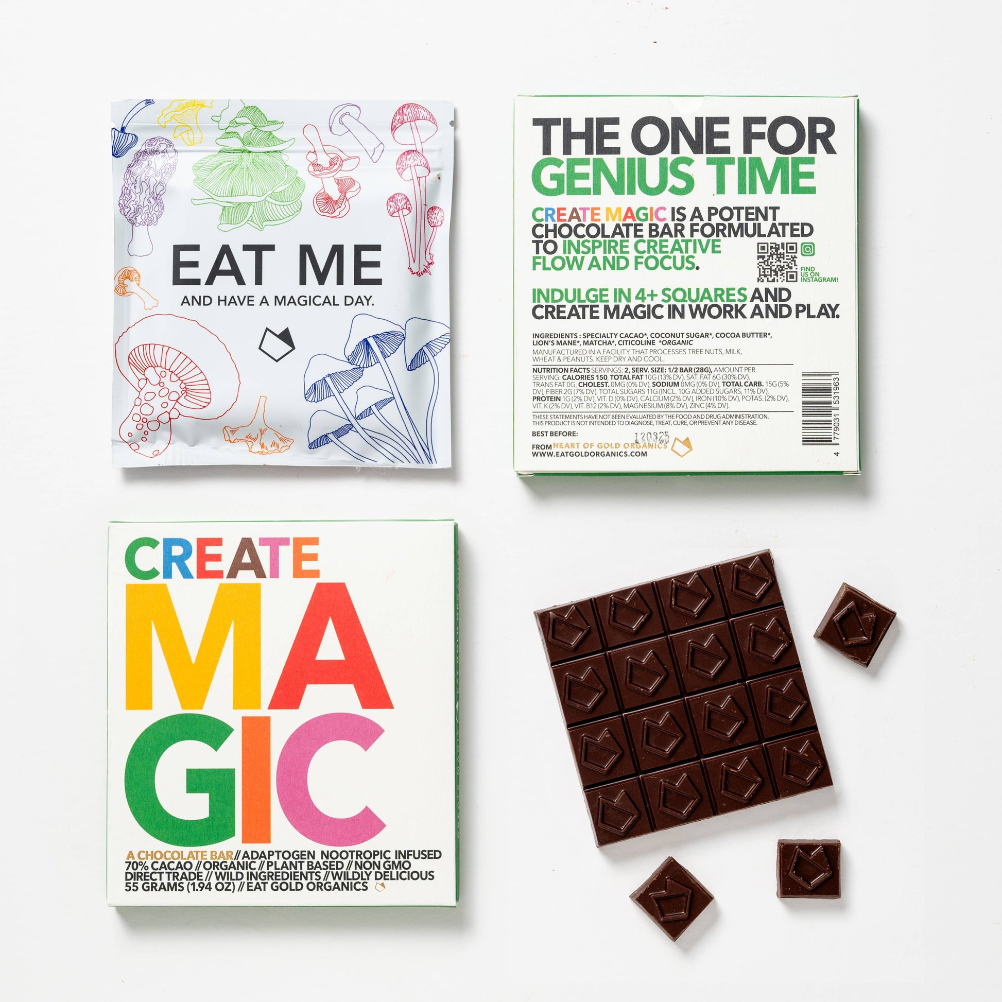 CREATE MAGIC a Potent, Functional & Delicious Chocolate Bar - DUNE + SALT