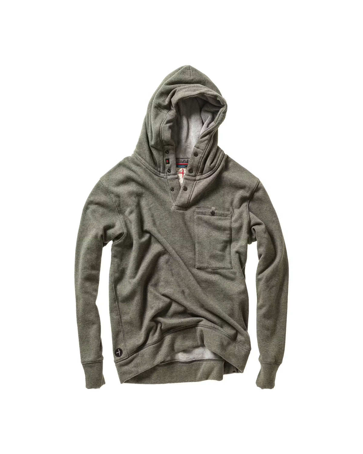 Relwen Micropile Hoodie - Smoke Olive Heather White Smoke