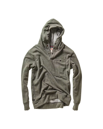 Relwen Micropile Hoodie - Smoke Olive Heather White Smoke