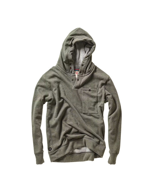 Relwen Micropile Hoodie - Smoke Olive Heather White Smoke