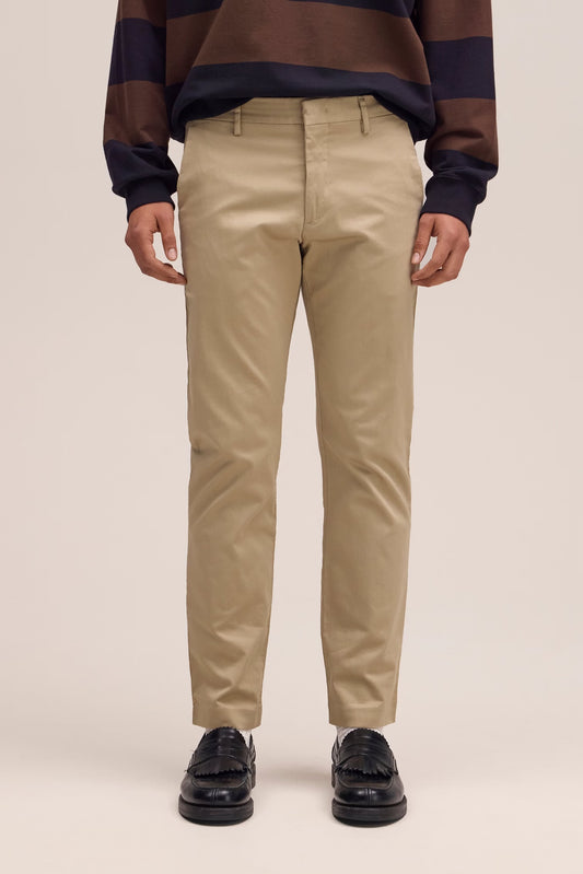 Theo Classic Tailored Slim Fit Chino - Khaki Beige - DUNE + SALT
