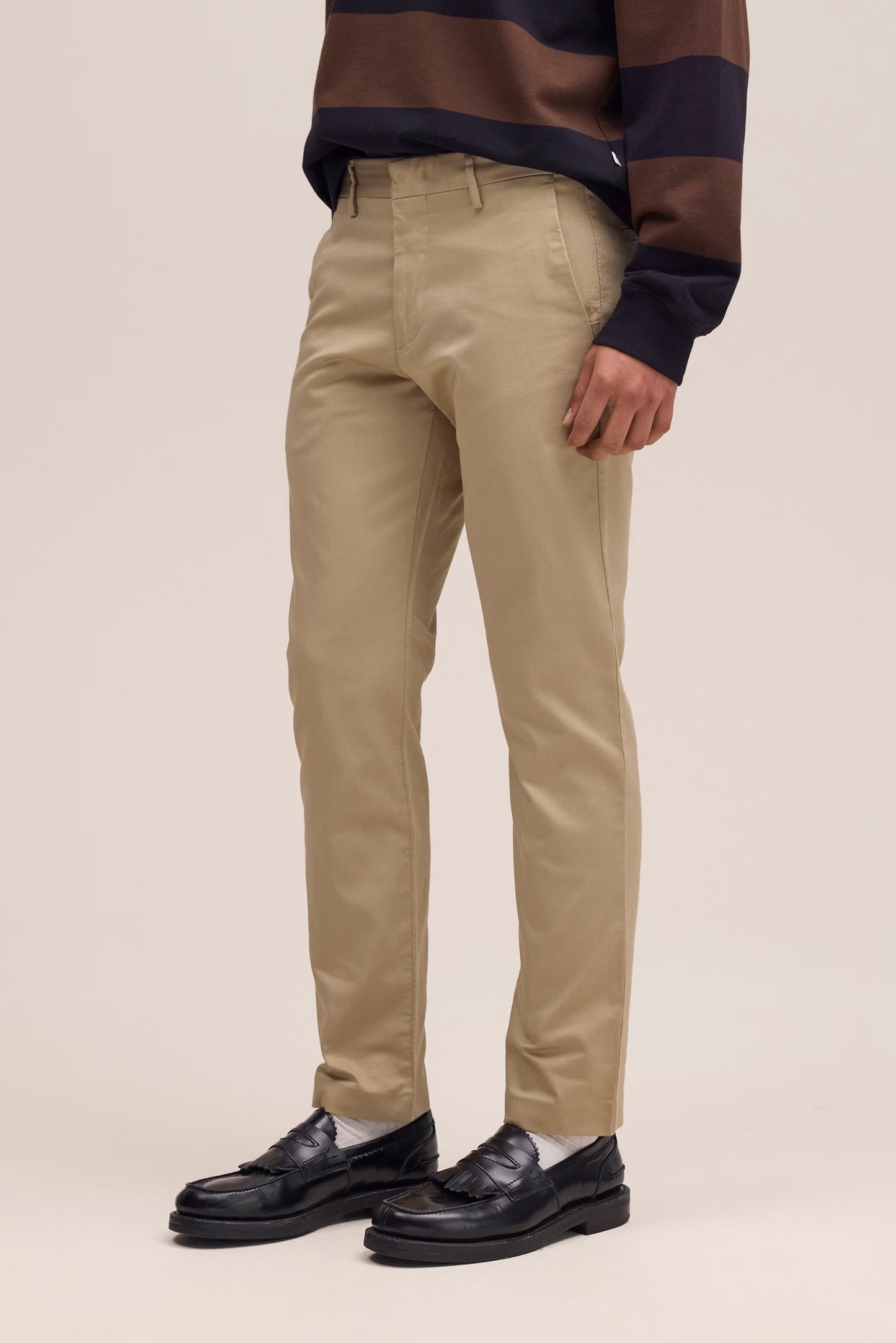 Theo Classic Tailored Slim Fit Chino - Khaki Beige - DUNE + SALT