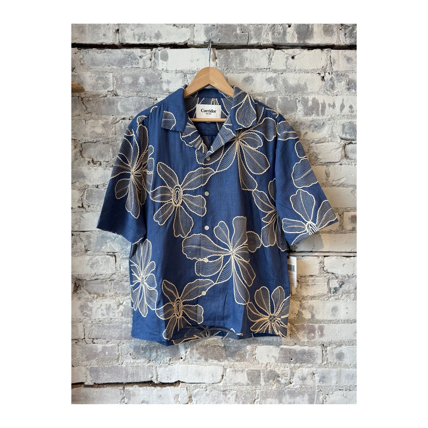 Applique Hawaiian SS Camp - Blue - DUNE + SALT