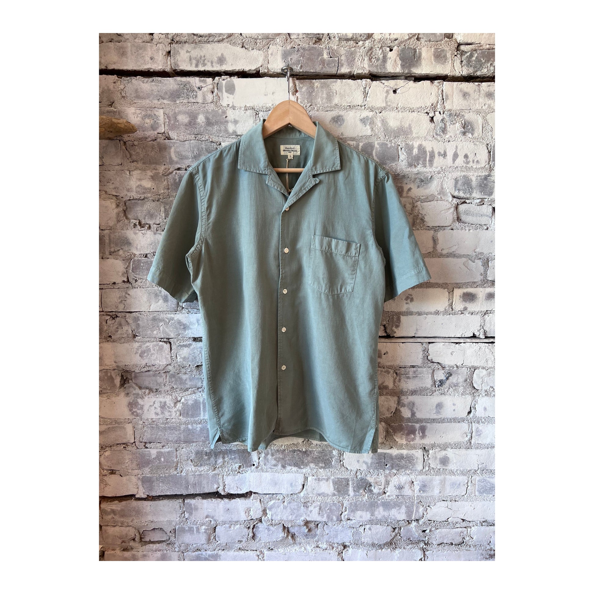 Palm Mc Pat Shirt - Faded Green - DUNE + SALT