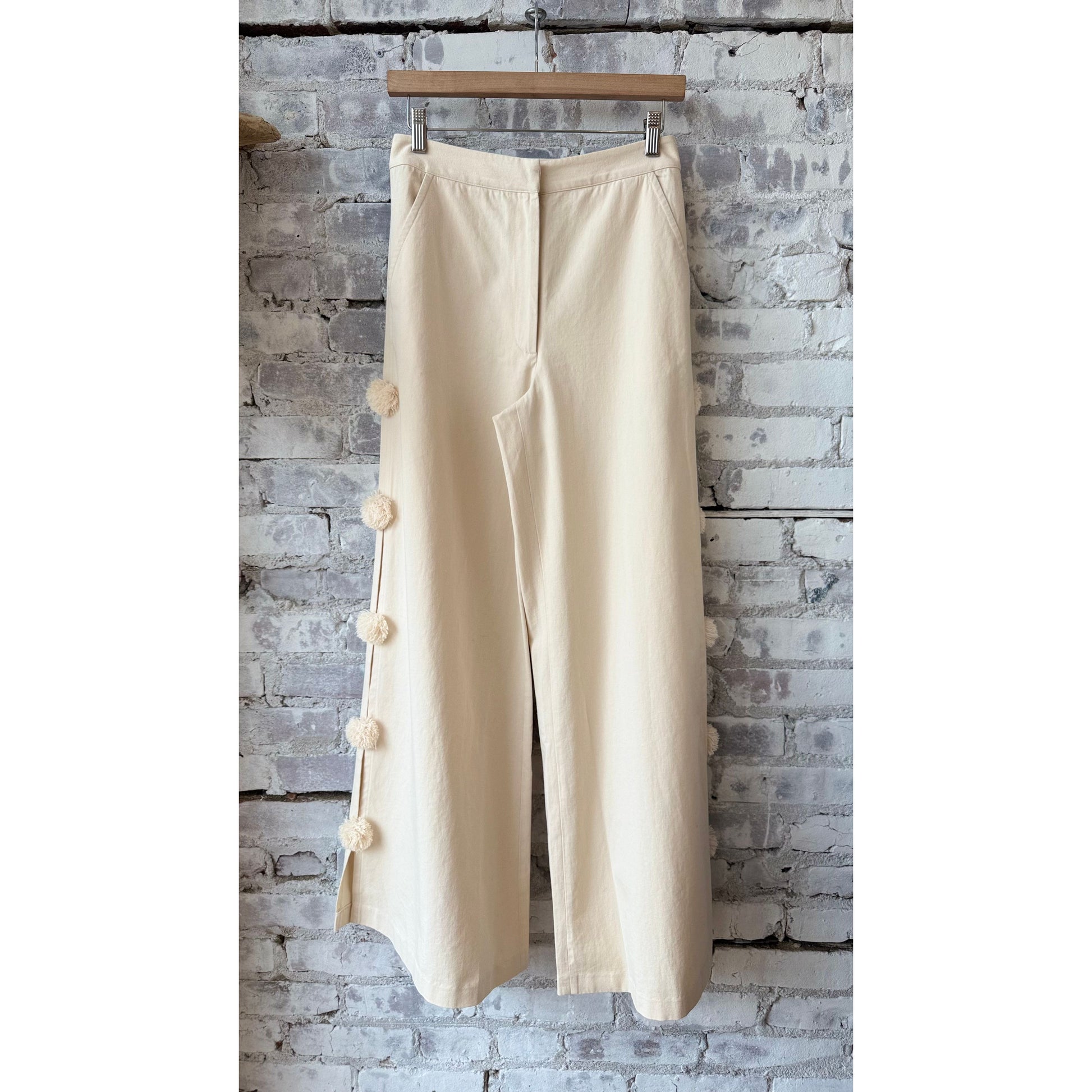 Pom Pom Trouser - Custard - DUNE + SALT