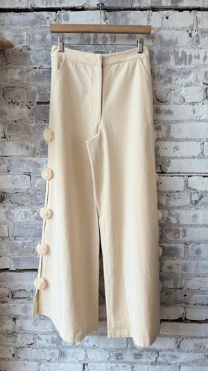 Pom Pom Trouser - Custard - DUNE + SALT