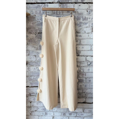 Pom Pom Trouser - Custard - DUNE + SALT