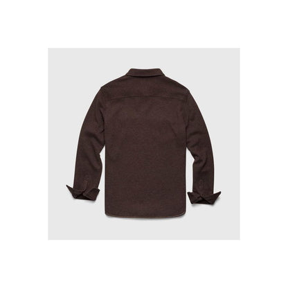 Rex Soft Knit Shirt - Dark Brown Heather - DUNE + SALT