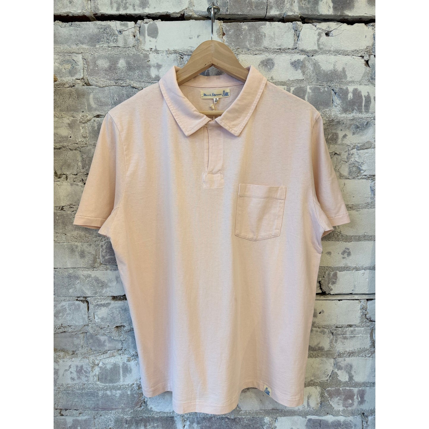 Classic Cotton Jersey Short Sleeve Polo Shirt - Shell - DUNE + SALT