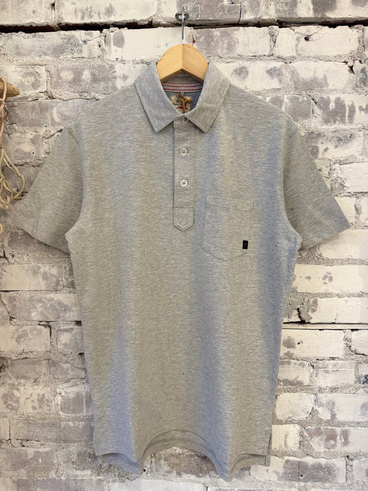 Pique Slot Polo - Grey Heather - DUNE + SALT