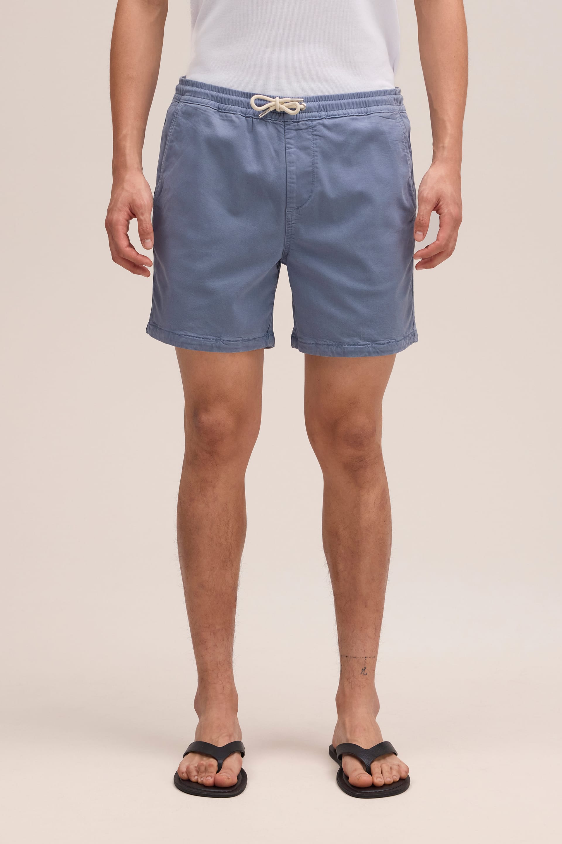 Gregor Lyocell Blend Shorts - Stone Blue - DUNE + SALT