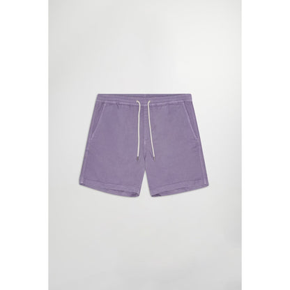 Men's NN07 Gregor Lyocell Blend Shorts in violet, showing the stylish men's shorts with a relaxed fit and soft fabric.