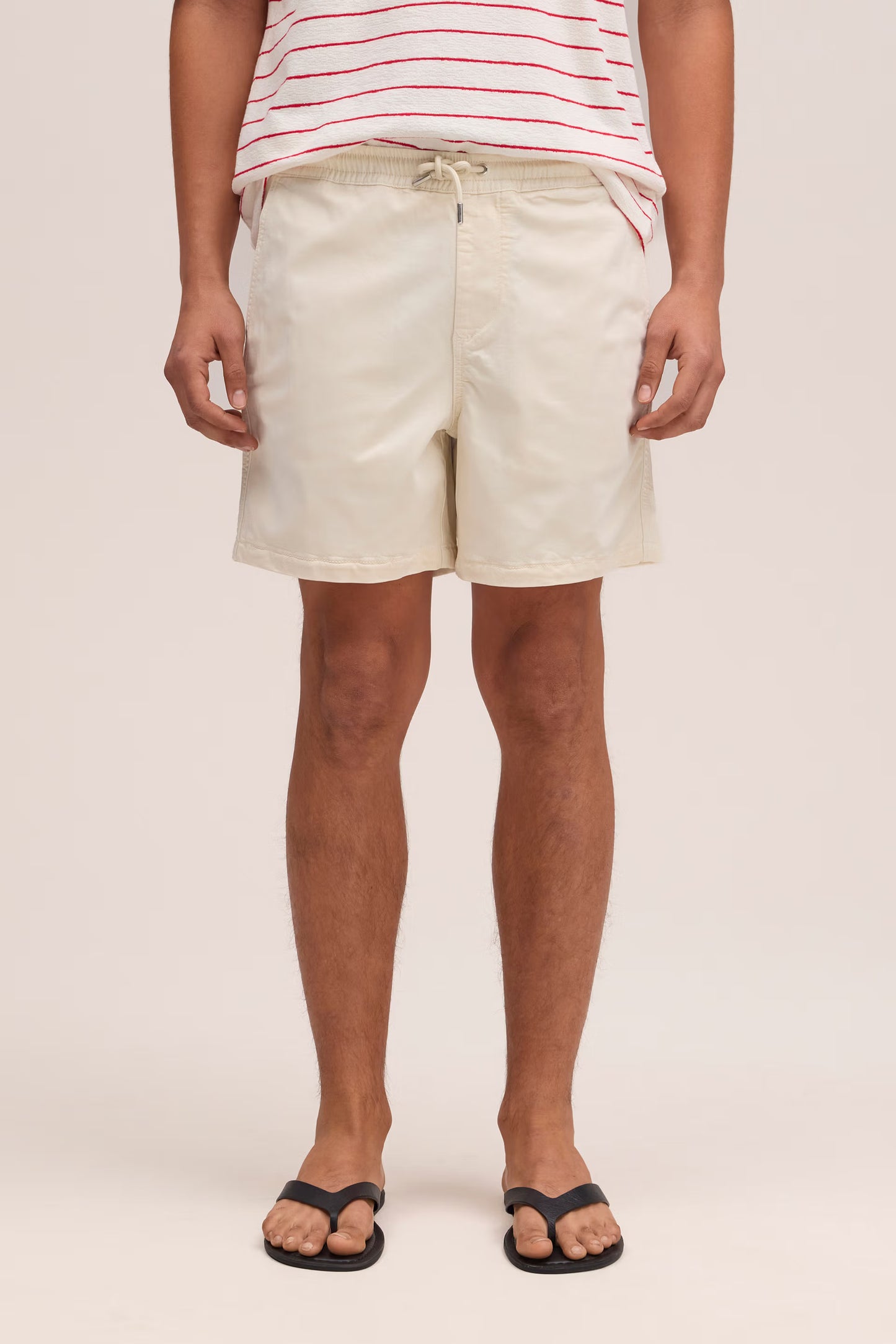 Gregor Lyocell Blend Shorts - Ivory - DUNE + SALT