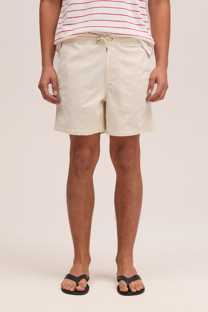 Gregor Lyocell Blend Shorts - Ivory - DUNE + SALT