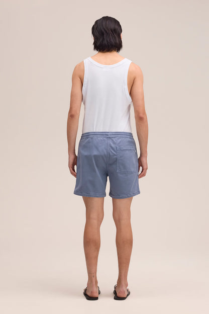 Gregor Lyocell Blend Shorts - Stone Blue - DUNE + SALT