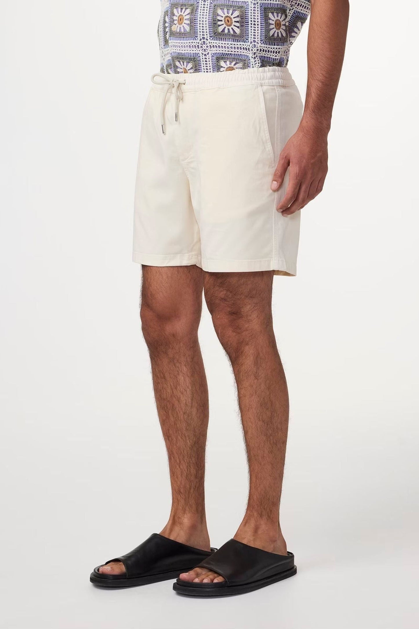Gregor Lyocell Blend Shorts - Vanilla - DUNE + SALT