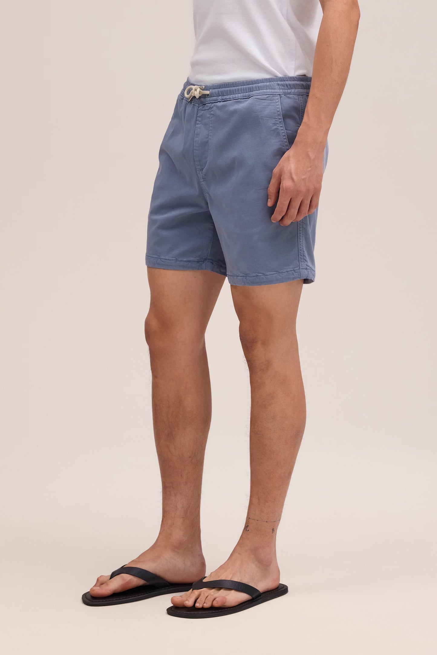 Gregor Lyocell Blend Shorts - Stone Blue - DUNE + SALT