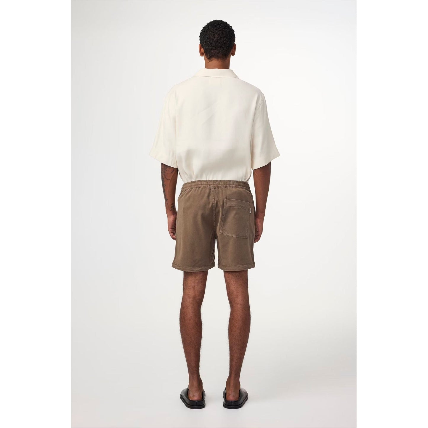 Gregor Lyocell Blend Shorts - Capers - DUNE + SALT