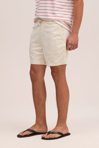 Gregor Lyocell Blend Shorts - Ivory - DUNE + SALT