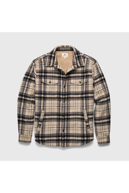 Skip Sherpa Shirt Jacket - Chinchilla Combo - DUNE + SALT
