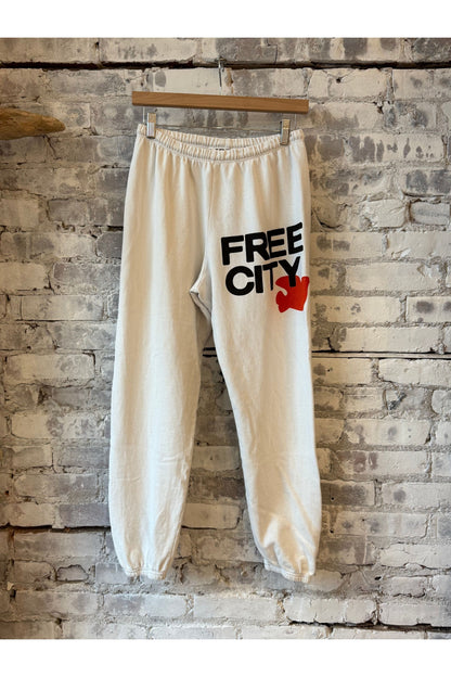 FREECITYLARGE sweatpant - chalk orange - DUNE + SALT
