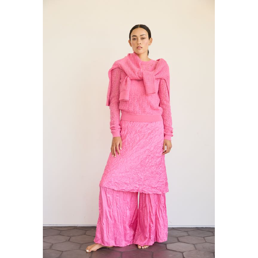 Royal All-Thumbs Cashmere Cardi - Bubblegum - DUNE + SALT
