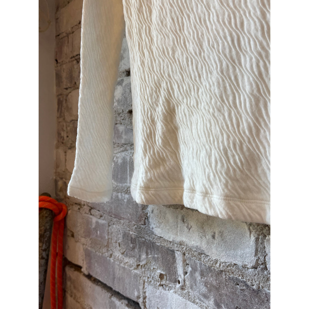 V::Room Hi-Soft Double Face LS Turtleneck - White Gray