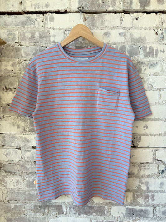 Guerreiro T-Shirt - Wind Blue/Sunrise Stripes - DUNE + SALT