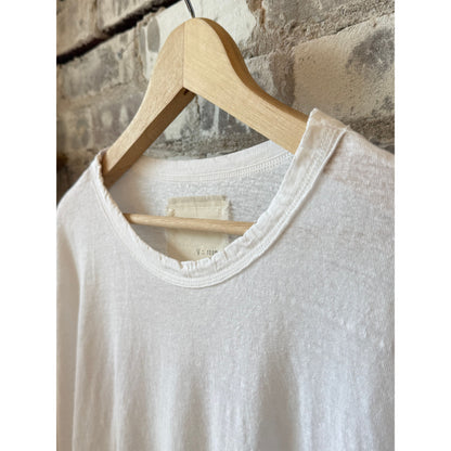 Hemp Jersey Oversized SS Crew - White - DUNE + SALT