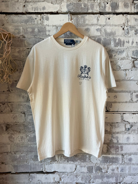 Beach Club Print T-Shirt - Deckwash White - DUNE + SALT