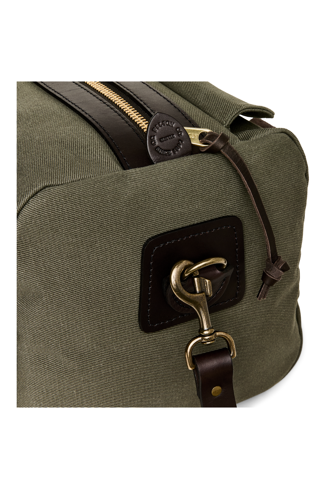 Small Rugged Twill Duffle - Otter Green - DUNE + SALT