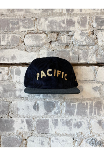 Pacific Strapback Cord Hat - Navy